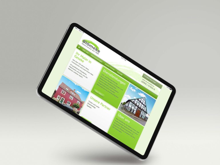 Blömeke Malermeister – Webseite