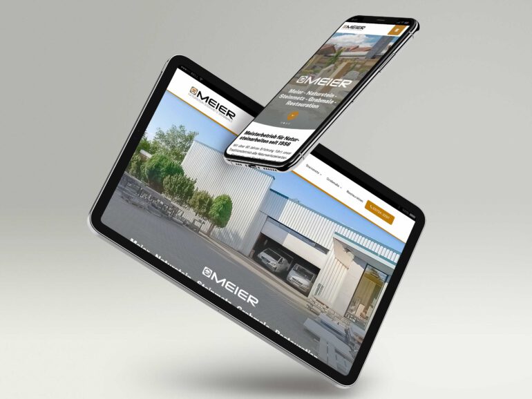 Meier Naturstein – Webseite