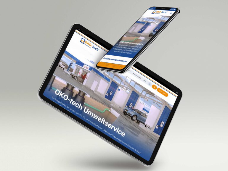OKO-tech Umweltservice – Webseite