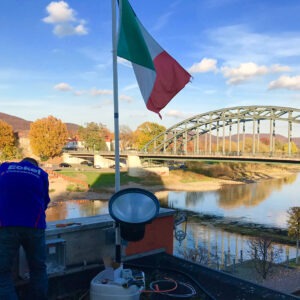 Webcam an der Weserbrücke Rinteln installiert