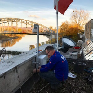 Webcam an der Weserbrücke Rinteln installiert