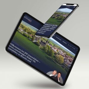 Website JPK Immobilien auf Tablet und Smartphone