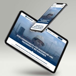 Website Karriere bei Kirchner auf Tablet und Smartphone