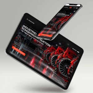 Website Möhle Maschinenbau auf Tablet und Smartphone