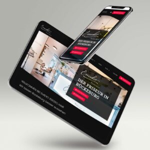 Website Emidio Xsesso Hair auf Tablet und Smartphone